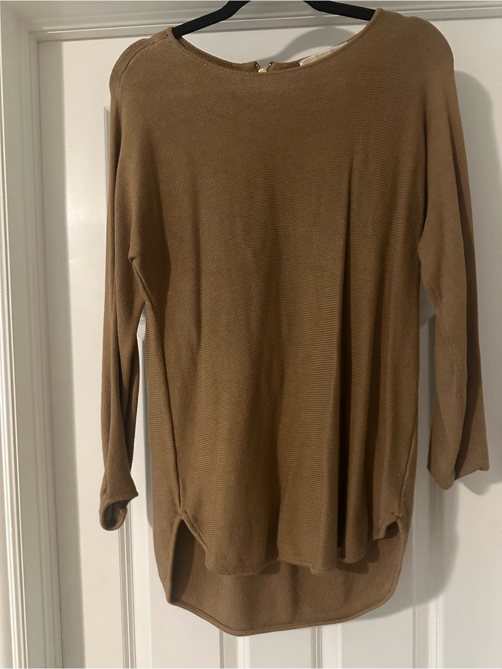 Michael Kors Camel Knit Crewneck Sweater